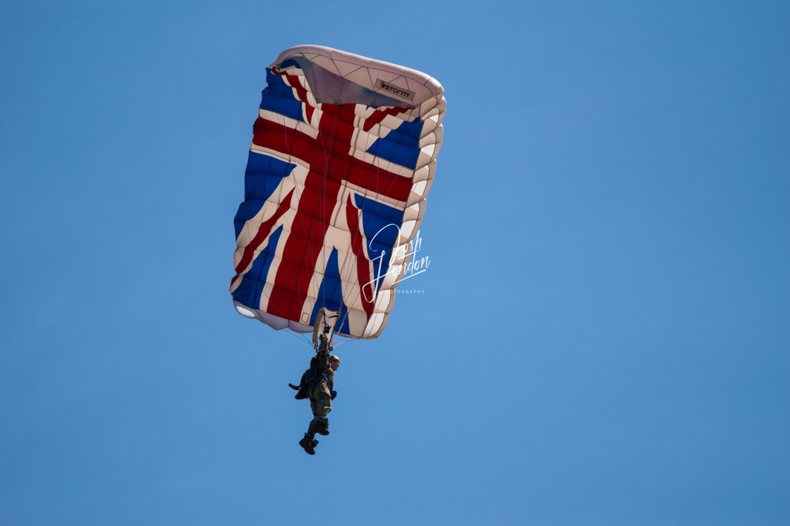 "The Tiger parachute display team" stock image