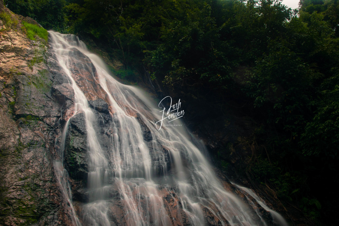 "A Koh Samui waterfall" stock image