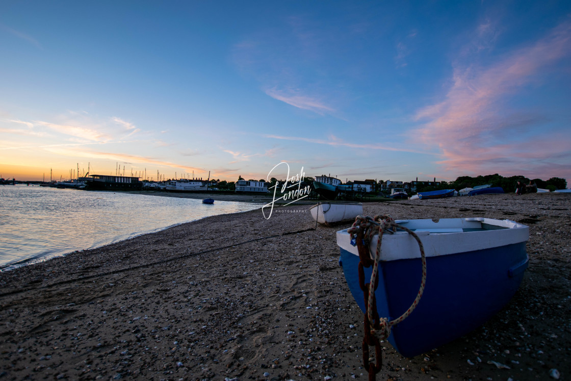 "Mersea islands boats and house boats" stock image