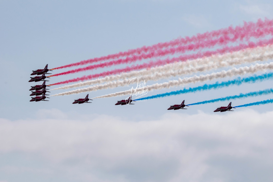 "The Red arrows 3" stock image