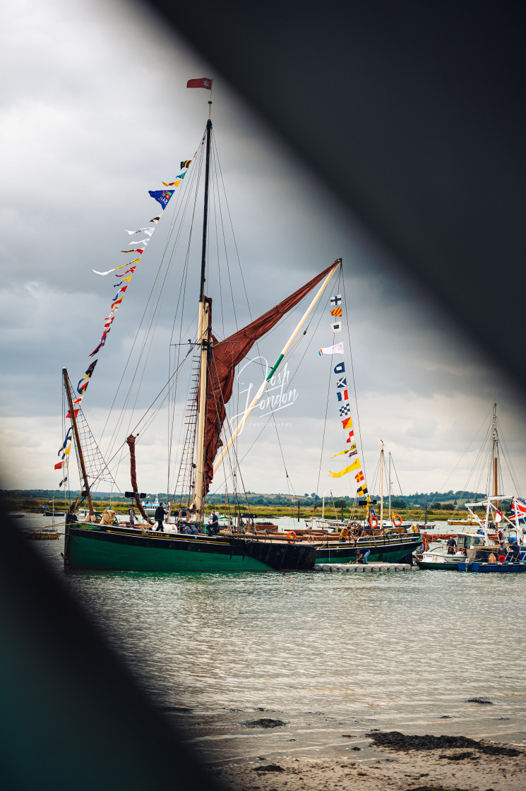 "The Thames Barge Committee Boat" stock image