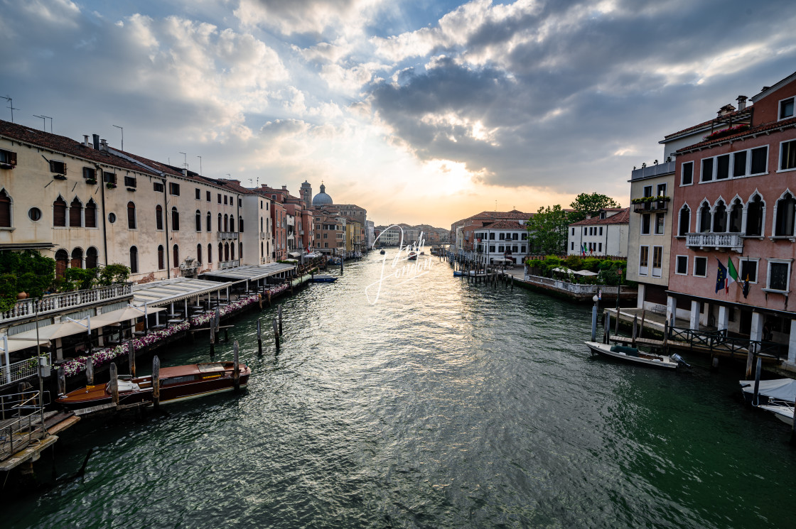 "Sunrise over Venice" stock image