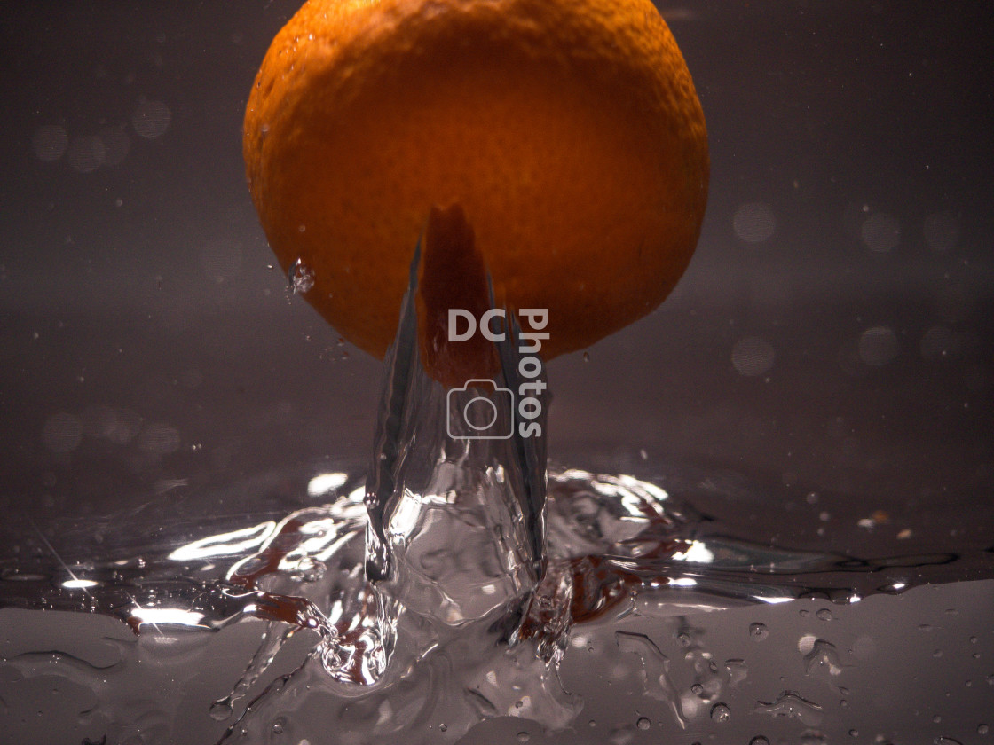 "Orange out of water" stock image