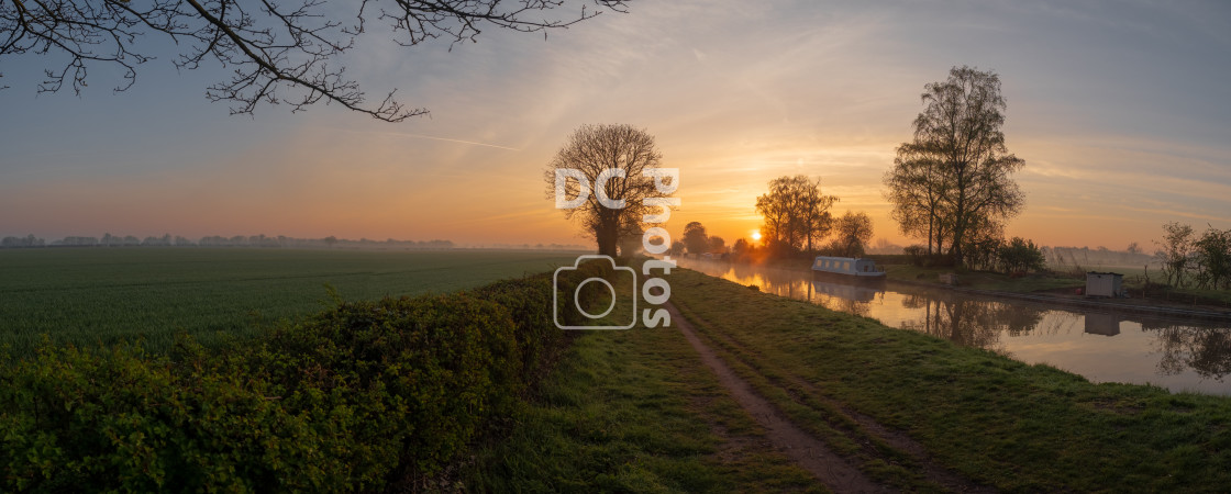 "Fradley Junction Sunrise" stock image