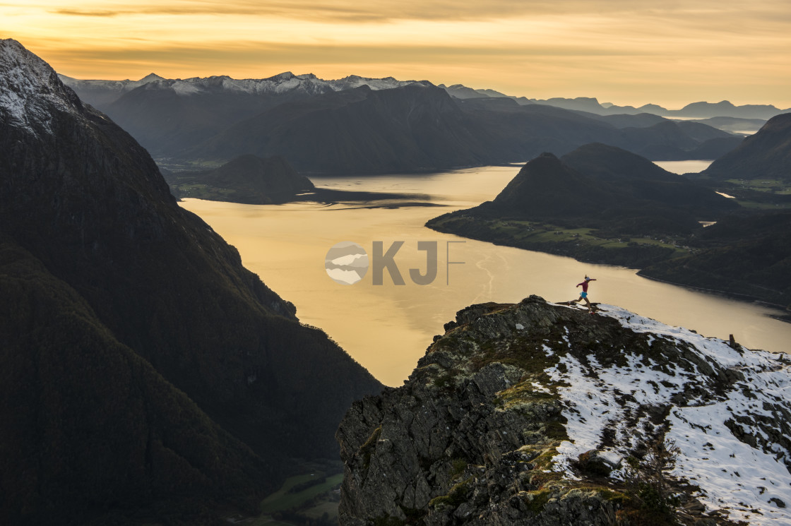 "Fjord run" stock image