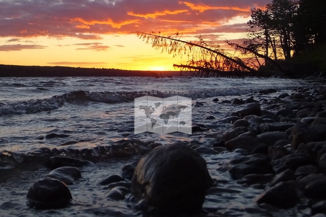 "Rocks In Sunset" stock image