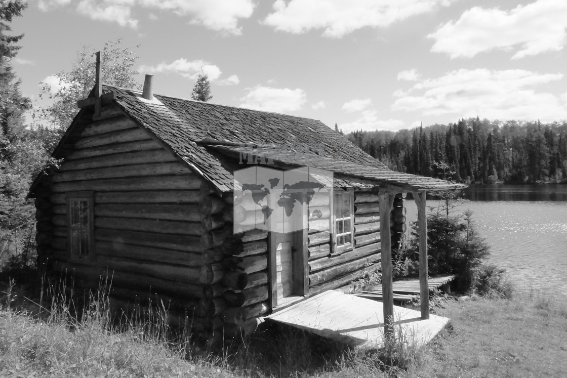 "Grey Owl's Cabin" stock image