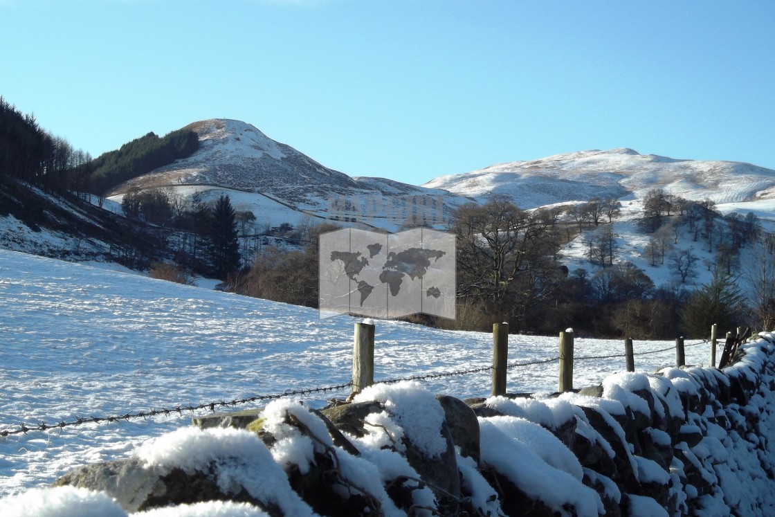 "Tynron Doon in Winter" stock image