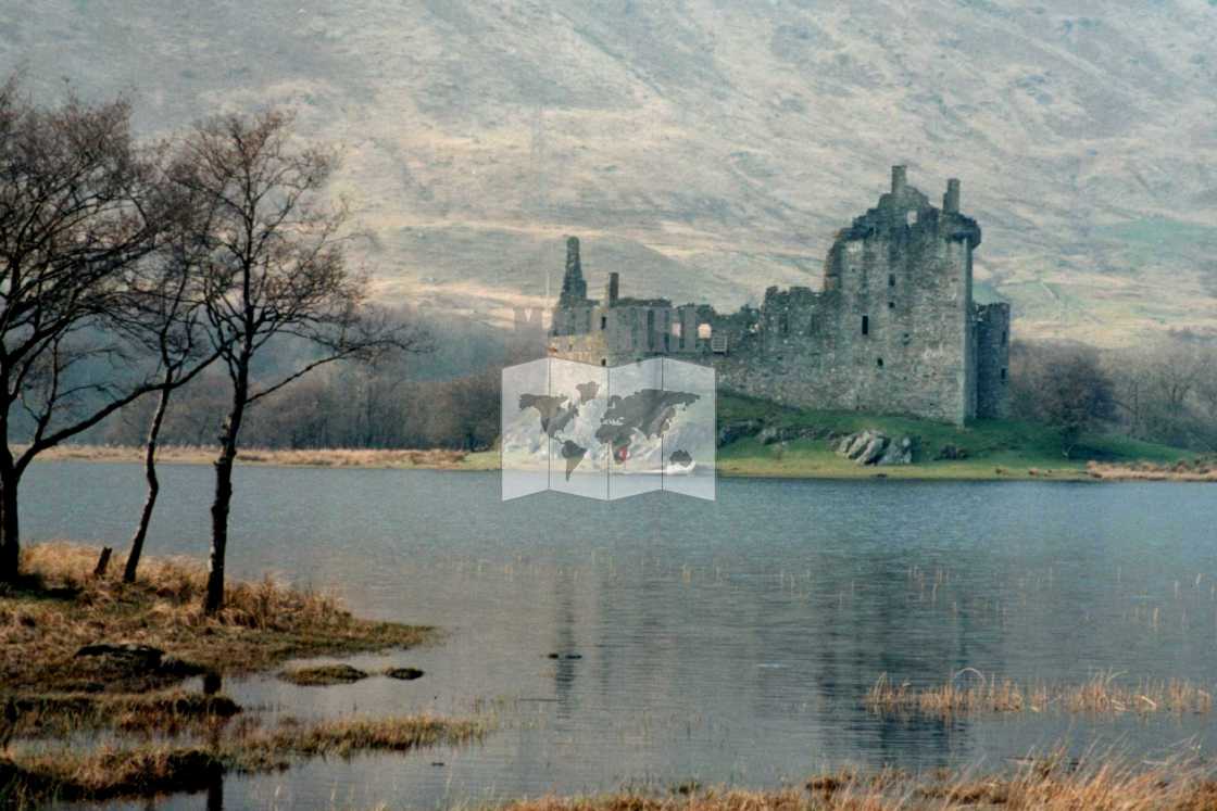 "Moody Kilchurn Castle" stock image