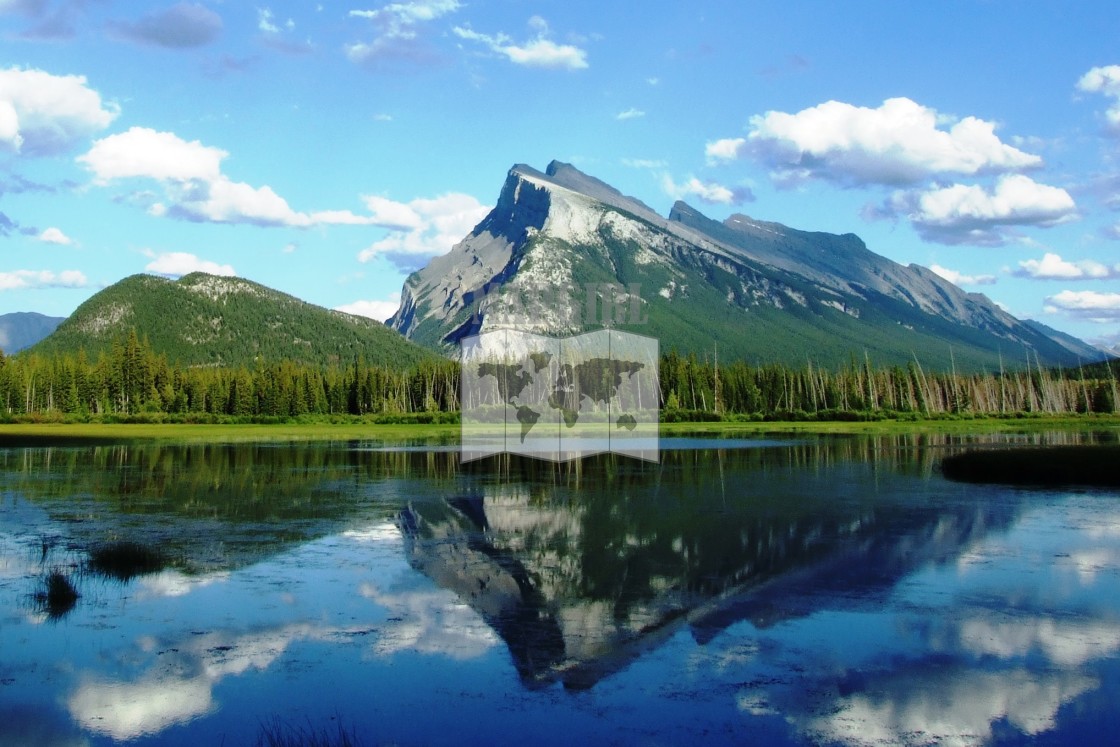 "Mount Rundle & Vermilion Lakes" stock image