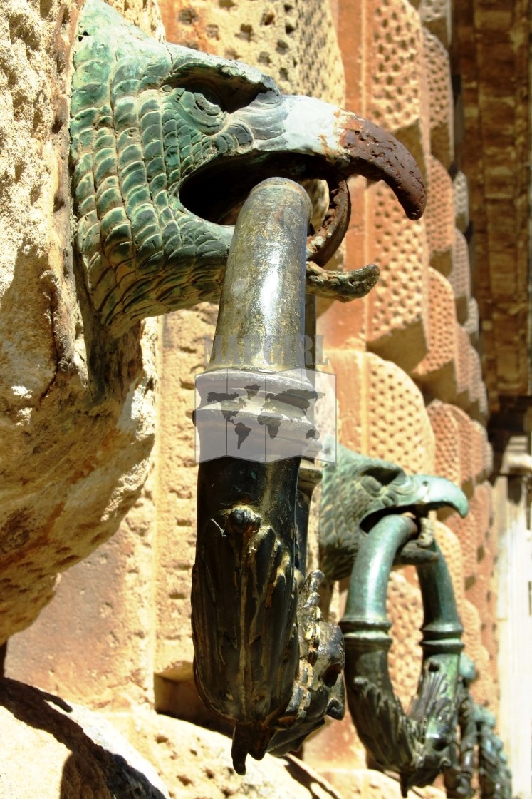 "Alhambra Palace Eagle and Ring Emblem" stock image