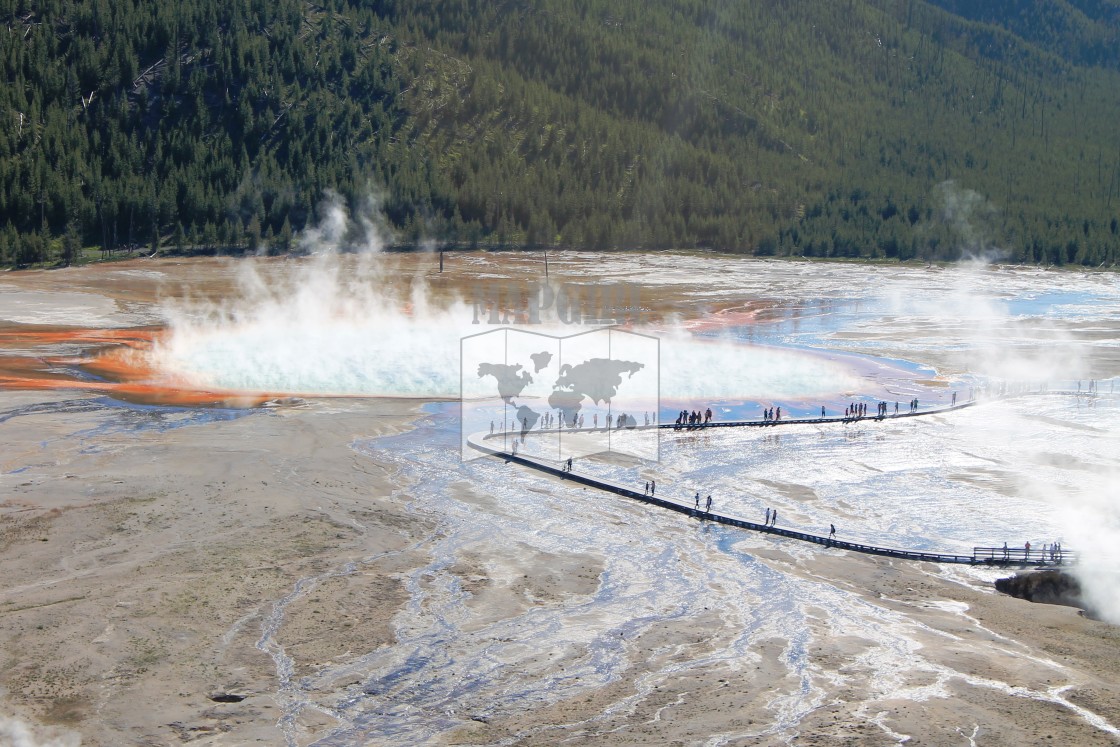 "The Grand Prismatic Spring" by Mapgirl - $12.58 "The Grand Prismatic Spring" stock image