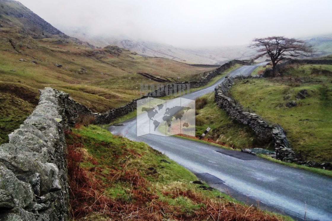 "Winding Road through the Lake District" by Mapgirl - $12.55 "Winding Road through the Lake District" stock image