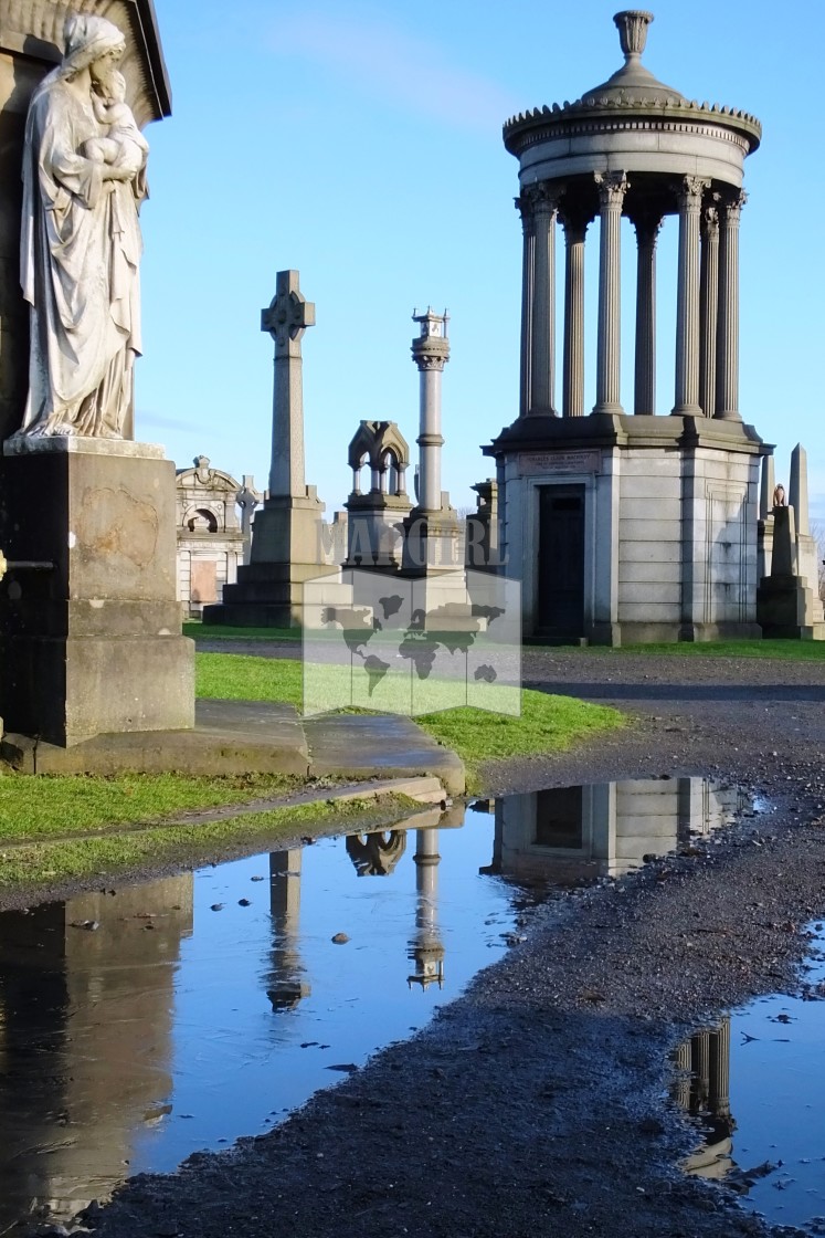 "Necropolis Reflection" stock image