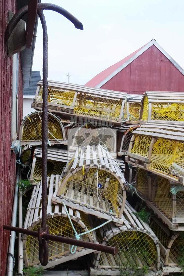 "Rest Day For The Lobster Traps" stock image