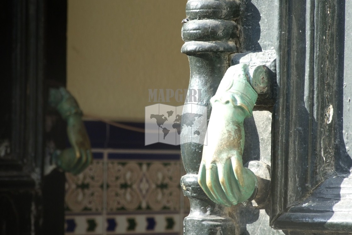 "Hand of Fatima Door Knocker" stock image