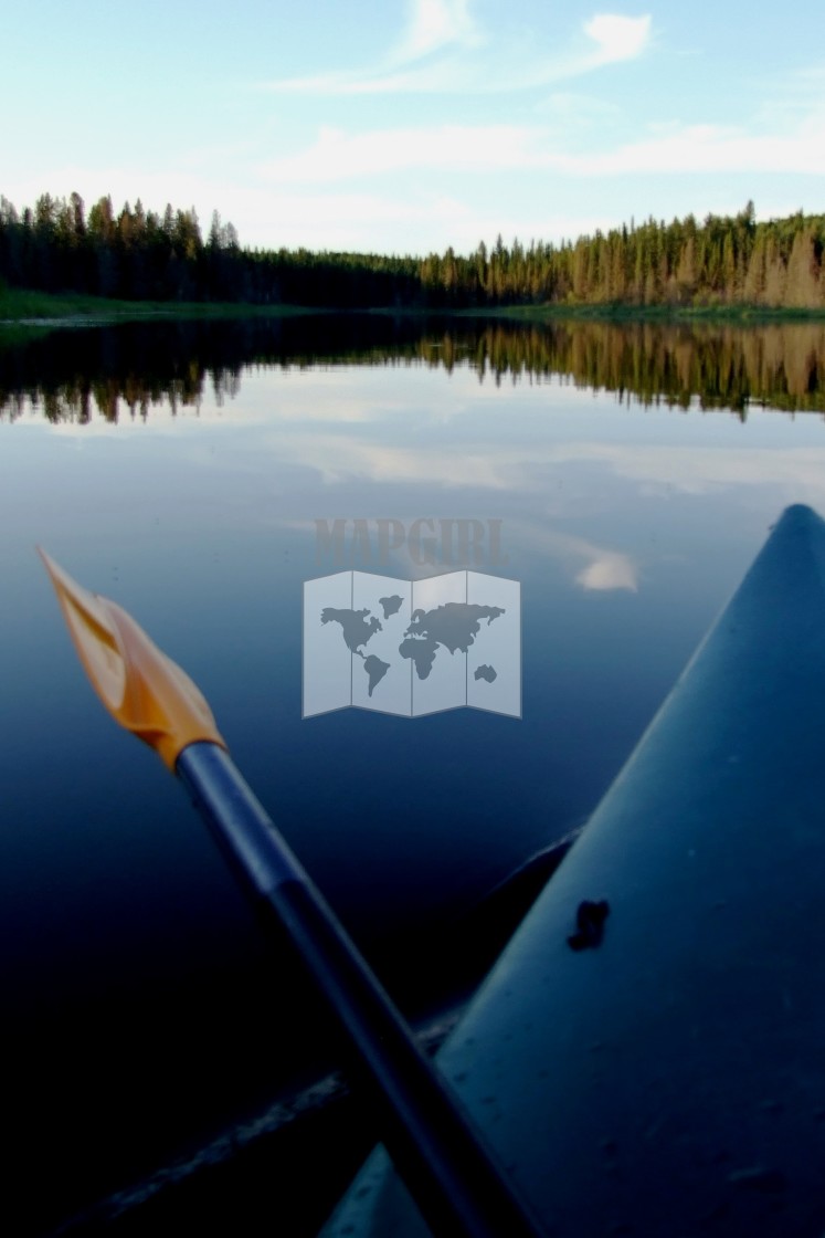 "Calm Kayaking" stock image