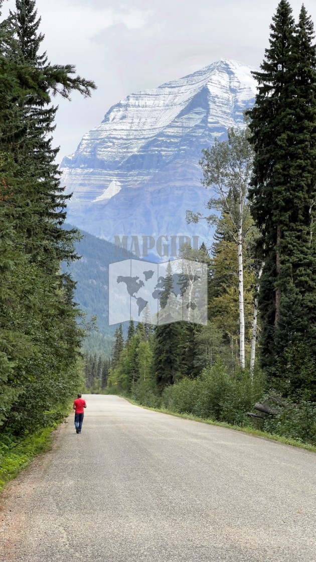 "Mount Robson Lone Man" by Mapgirl - $14.93 "Mount Robson Lone Man" stock image