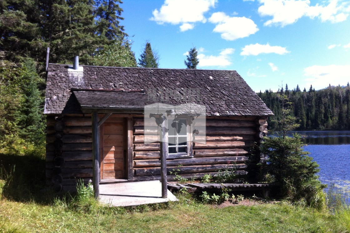 "Grey Owl's Cabin" stock image