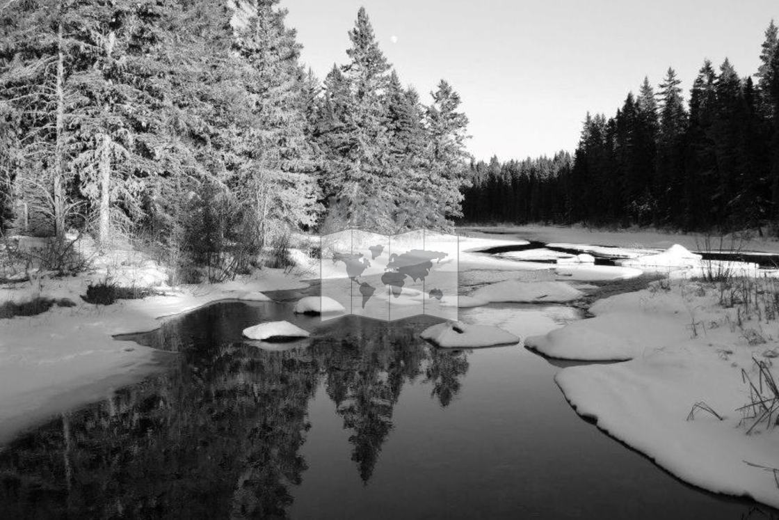 "Winter Reflection" stock image