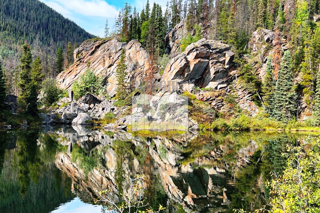 "Rocky Reflection" stock image