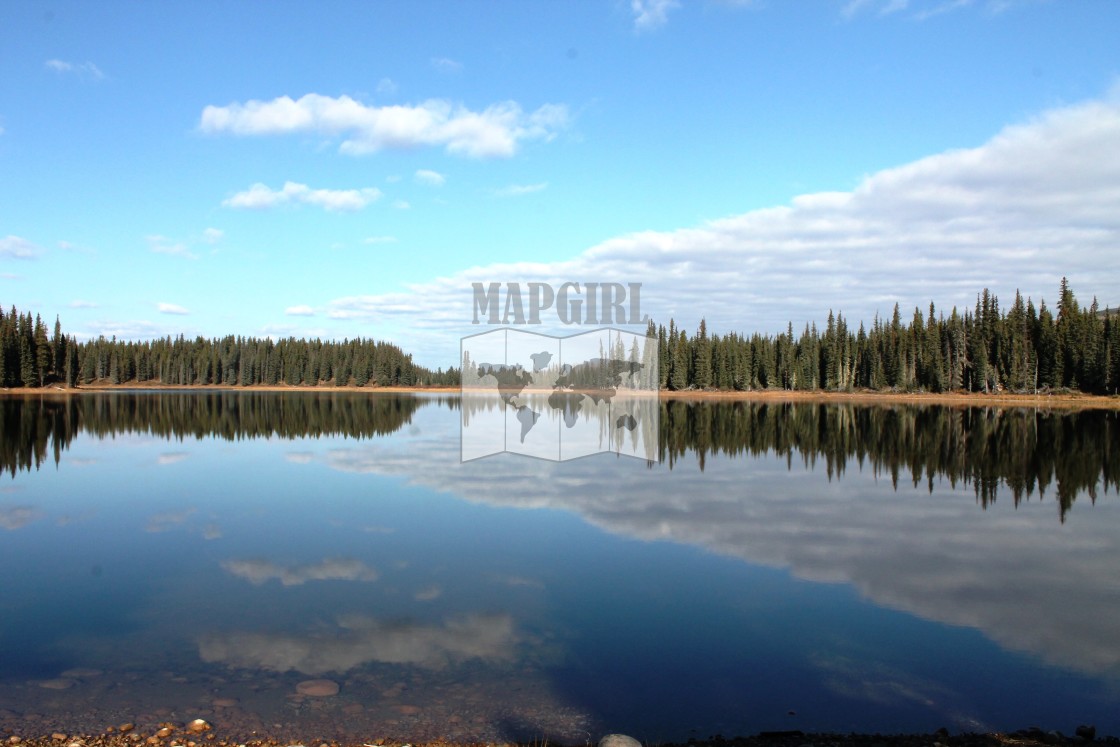 "Jarvis Lake Reflection" stock image