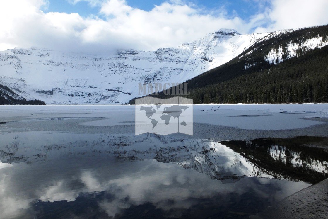 "Cameron Lake" stock image