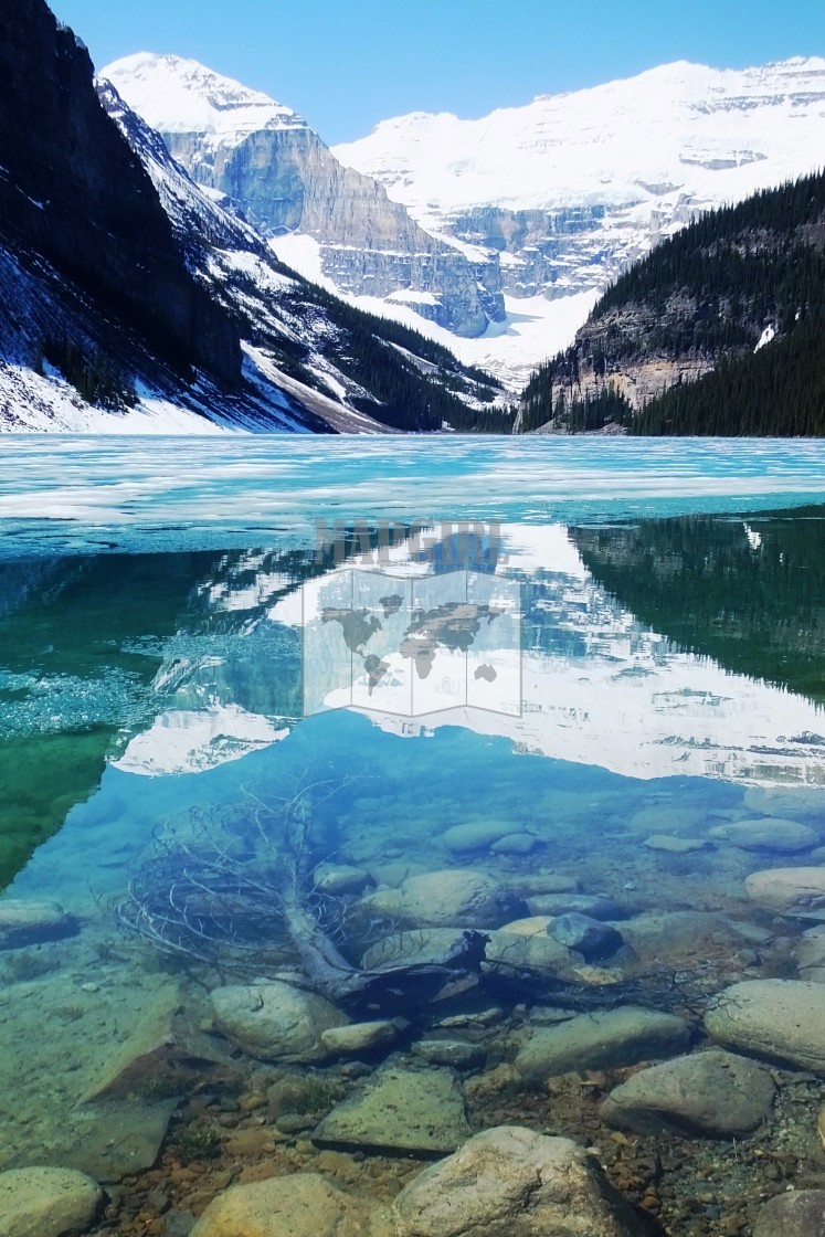 "Lake Louise Reflection" stock image