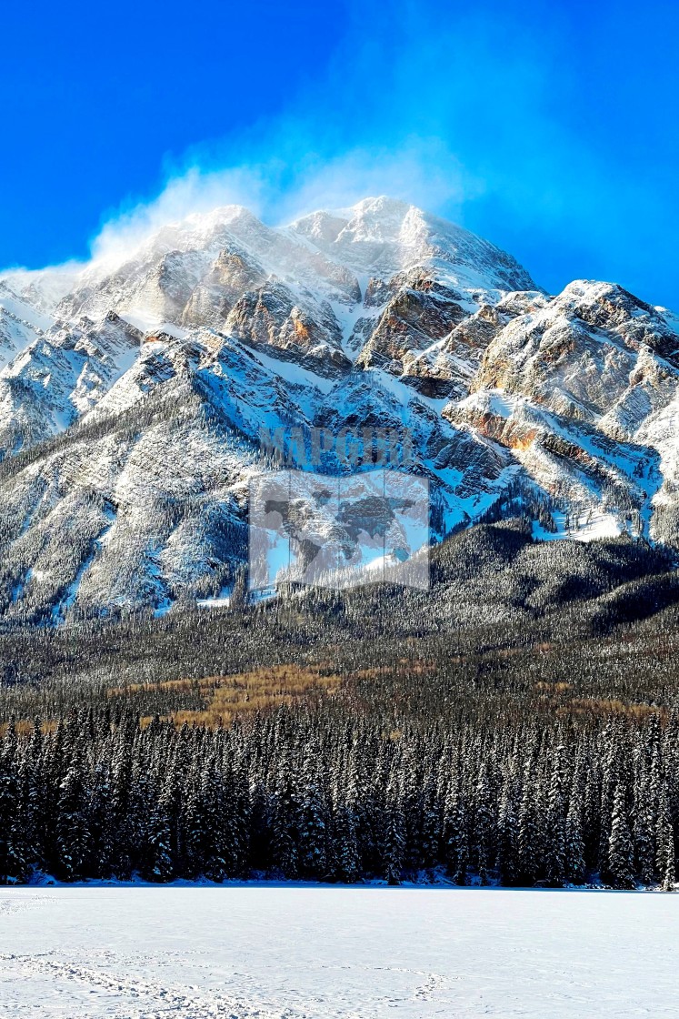 "Pyramid Mountain" stock image