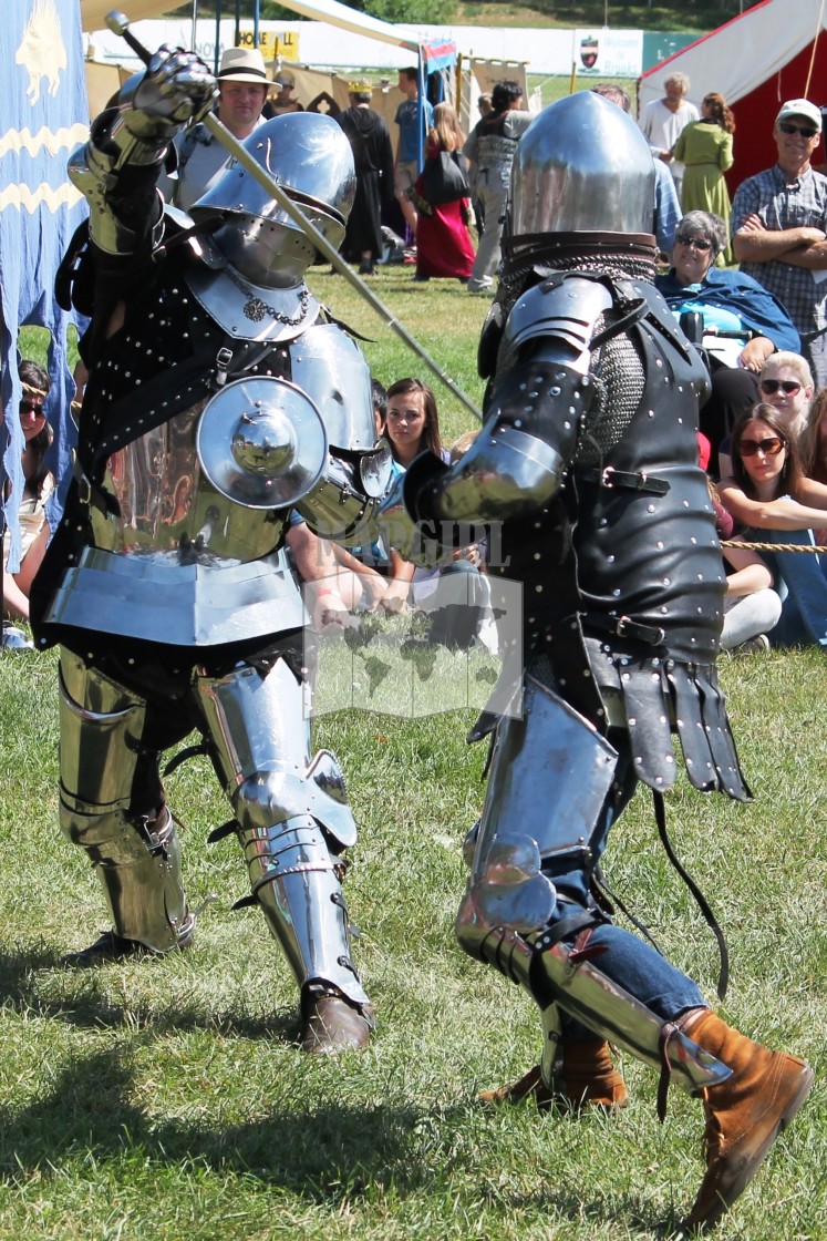 "Battle Re-enactment" stock image