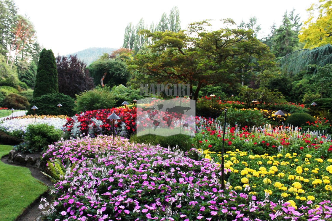 "Sunken Garden" stock image