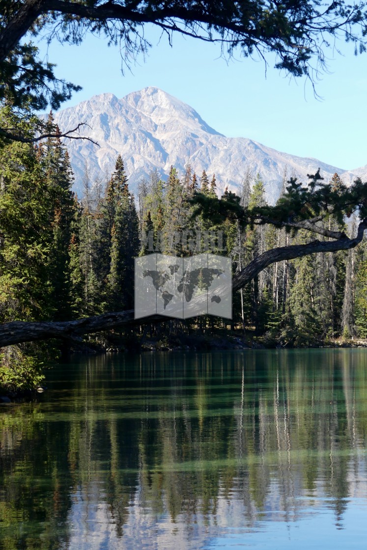 "Framed Mountain" stock image