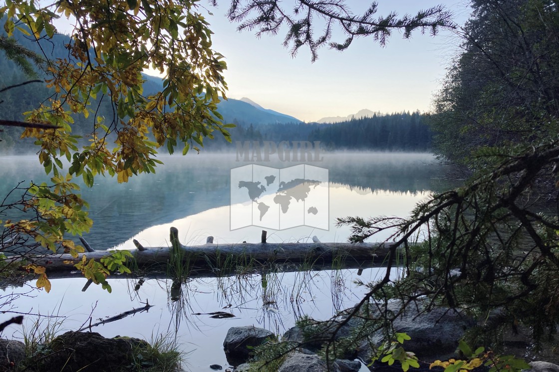 "Morning Lake Reflection" stock image