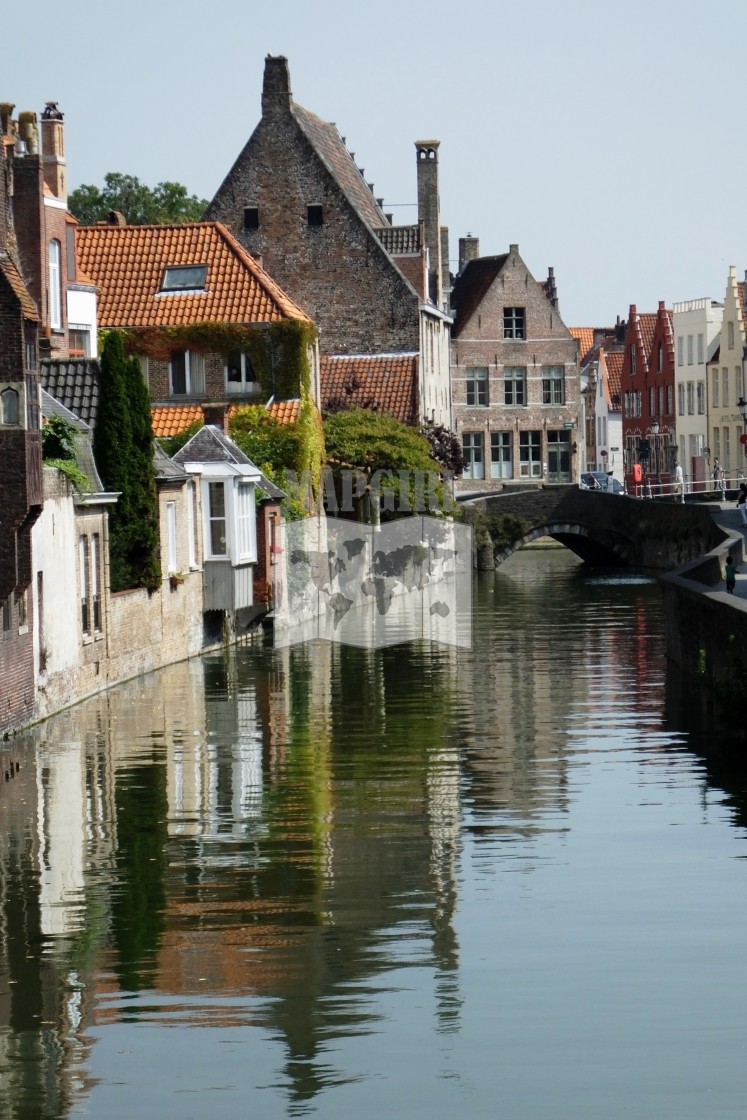 "Canal Reflection" stock image