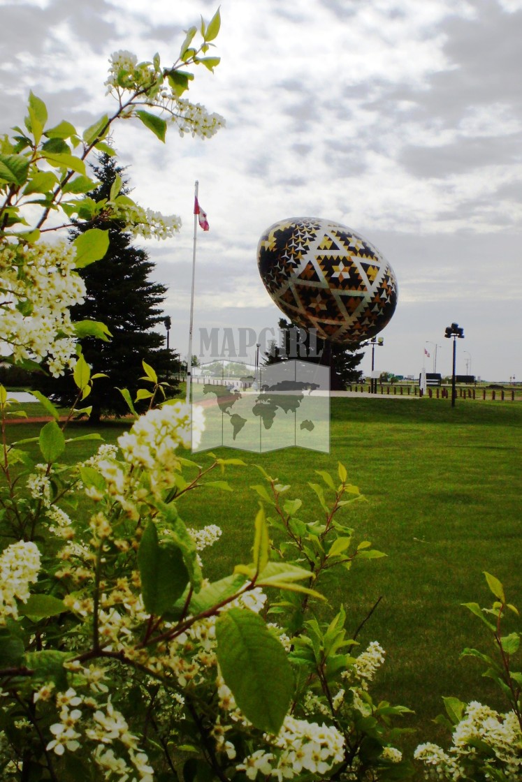 "Giant Pysanka" stock image