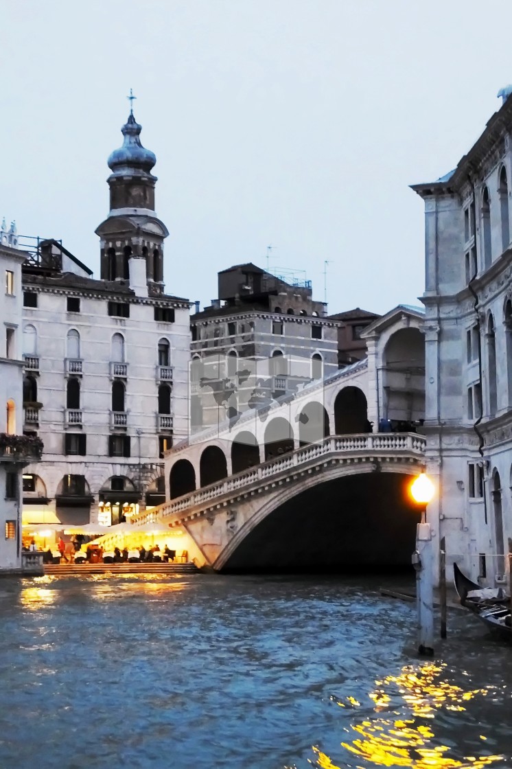 "Evening at the Rialto" stock image