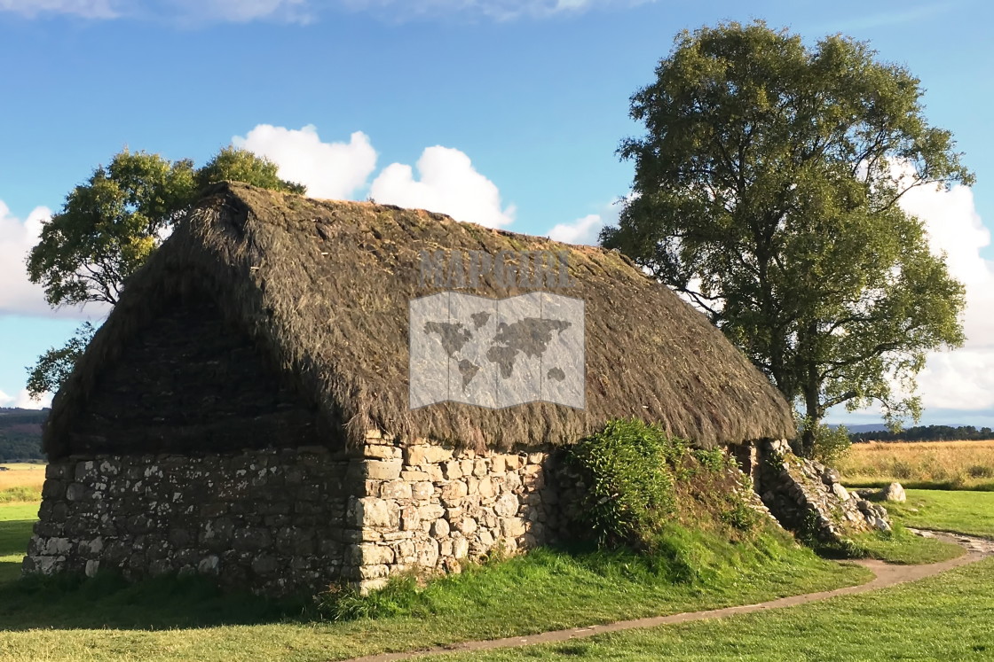 "Leanach Cottage" stock image