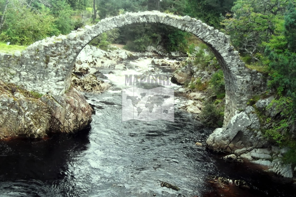 "Old Packhorse Bridge" stock image