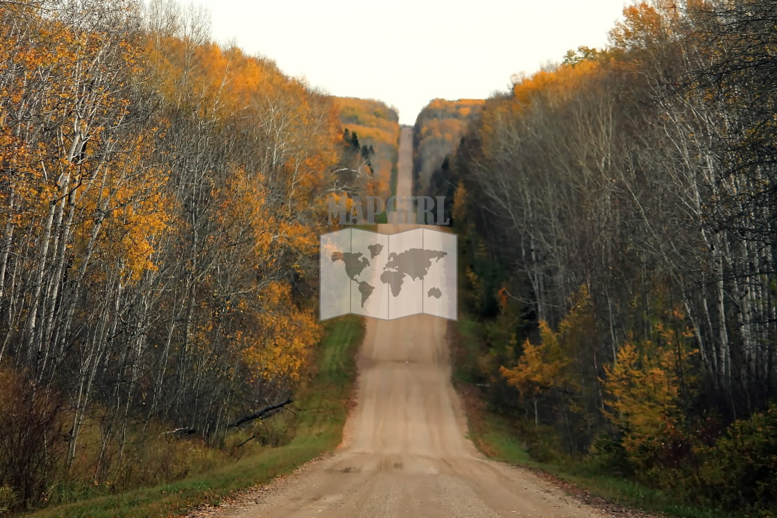 "Fall Drive" stock image