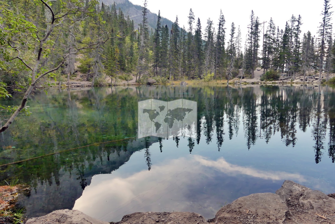 "Grassi Lakes" stock image