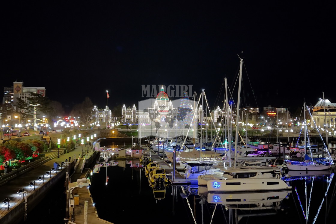 "Parliament Buildings At Night" stock image