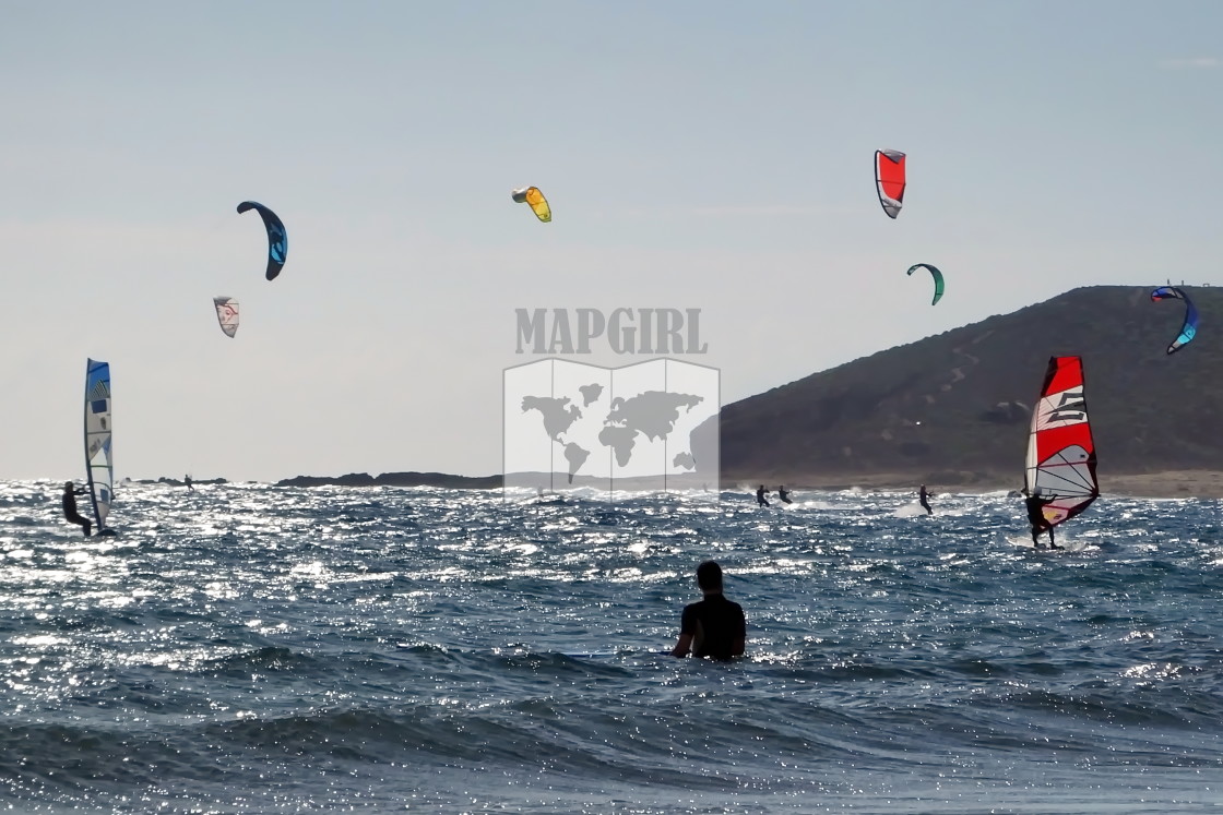 "Kite-surfers" stock image