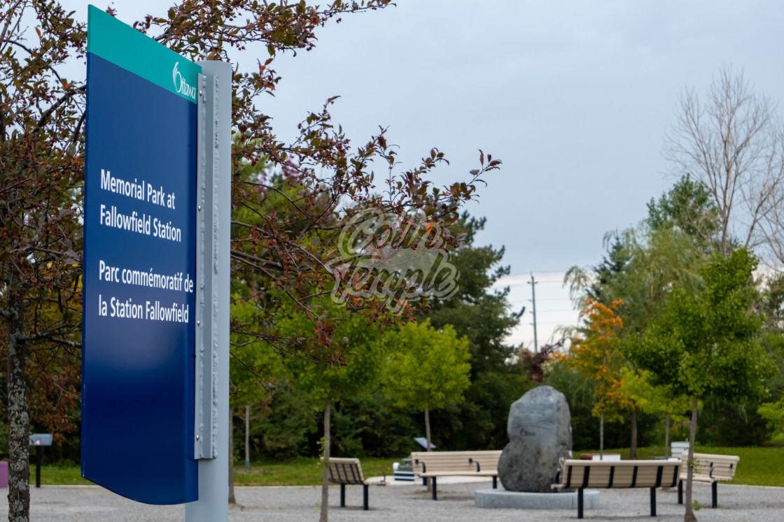 "Memorial Park at Fallowfield Station in Ottawa" by Colin Temple - £4.04 "Memorial Park at Fallowfield Station in Ottawa" stock image