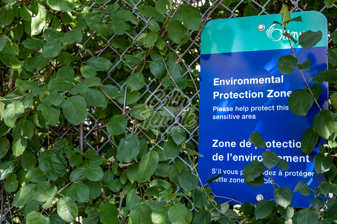 "Environmental Protection Zone sign at Ottawa park" by Colin Temple - £4.04 "Environmental Protection Zone sign at Ottawa park" stock image