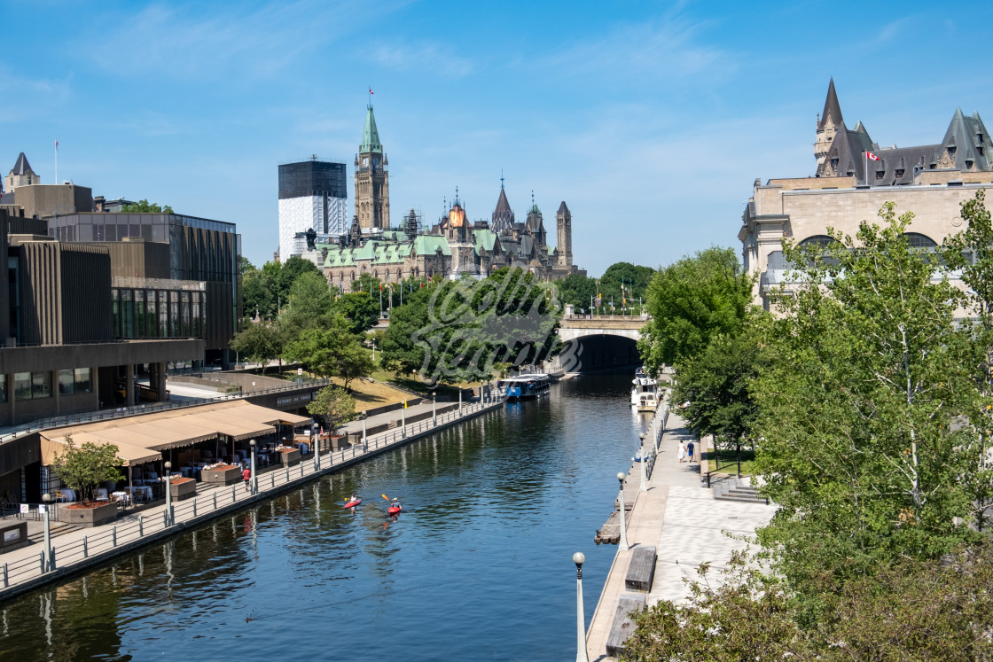 "Kayaks on the Rideau Canal of Downtown Ottawa" by Colin Temple - £4.04 "Kayaks on the Rideau Canal of Downtown Ottawa" stock image