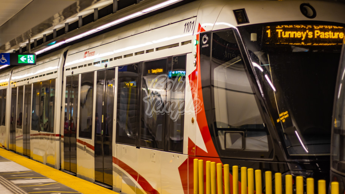 "Ottawa's O-Train Light Rail Underground" by Colin Temple - £4.04 "Ottawa's O-Train Light Rail Underground" stock image