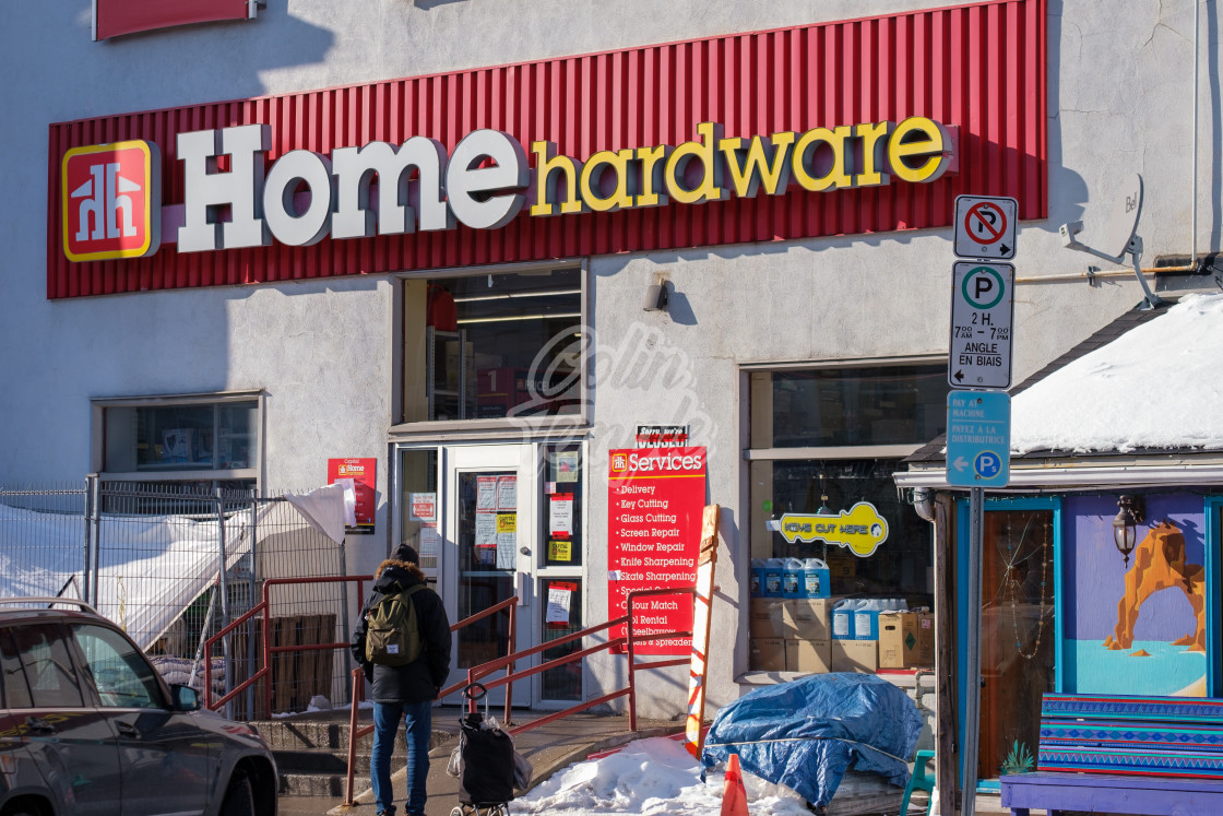 "Home Hardware in The Glebe, Ottawa" by Colin Temple - £4.04 "Home Hardware in The Glebe, Ottawa" stock image