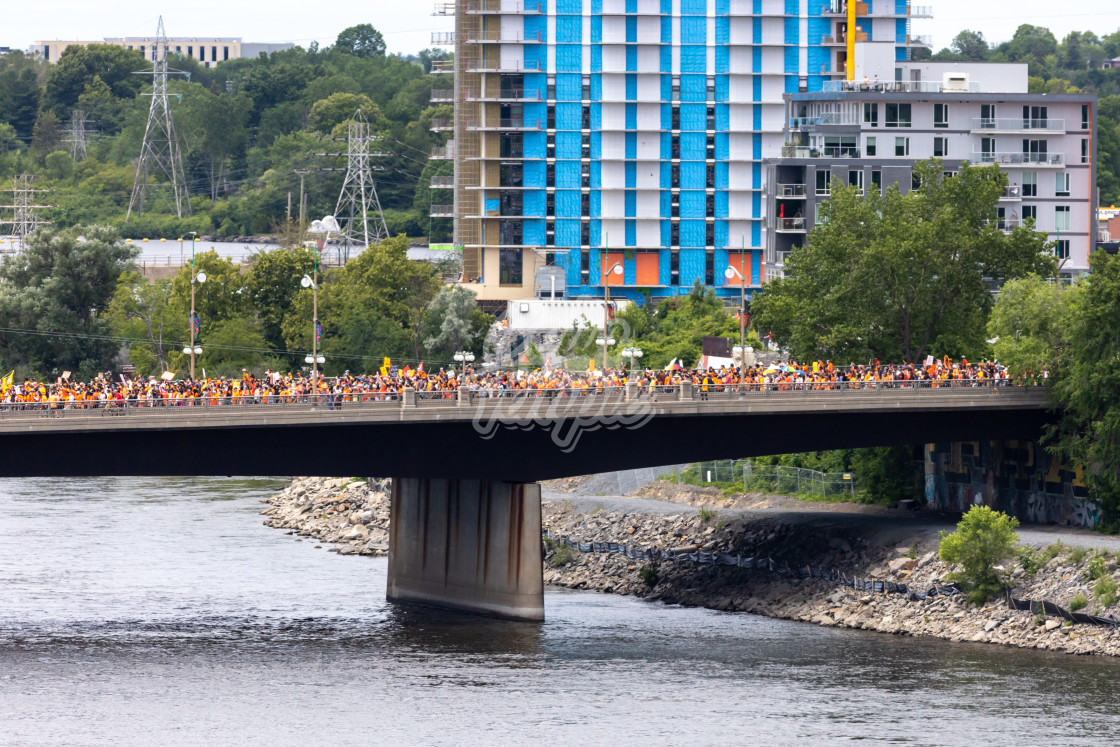 "Cancel Canada Day protest crosses Portage Bridge, Ottawa" by Colin Temple - £4.04 "Cancel Canada Day protest crosses Portage Bridge, Ottawa" stock image