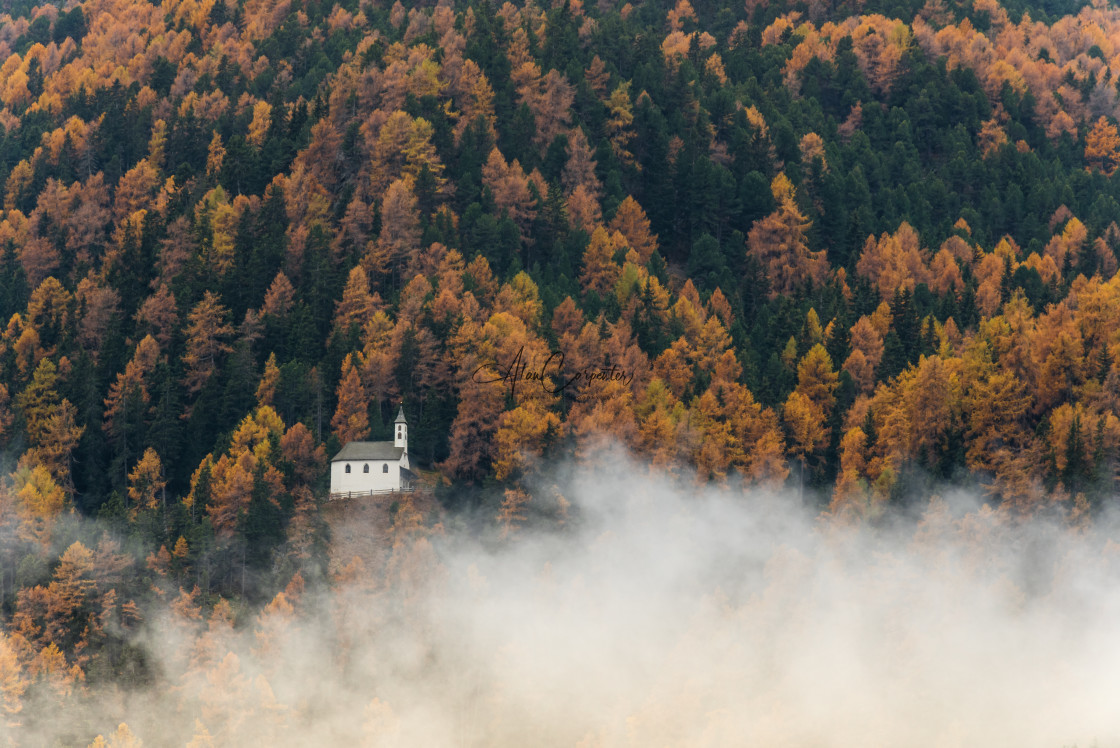 "Churches in the clouds" by Alan Carpenter - £14.99 "Churches in the clouds" stock image