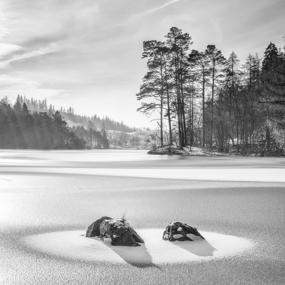 "Frozen lake" stock image